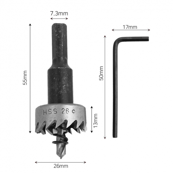 HSS 철공용 홀커터 홀쏘(26mm)