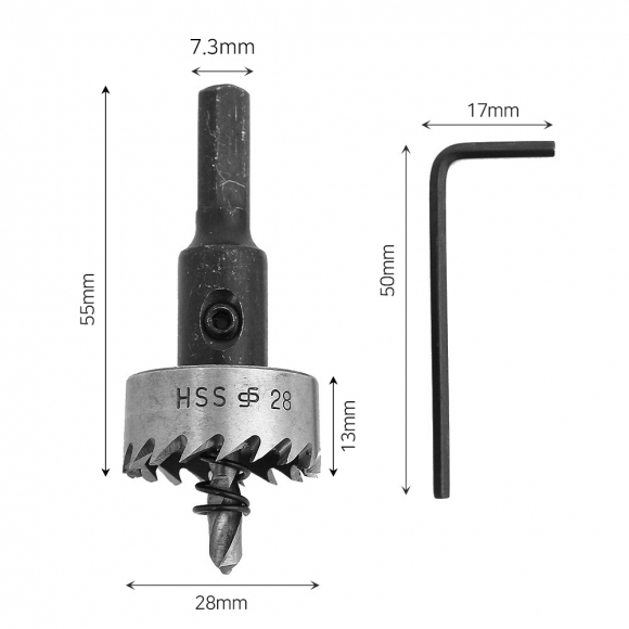 HSS 철공용 홀커터 홀쏘(28mm)