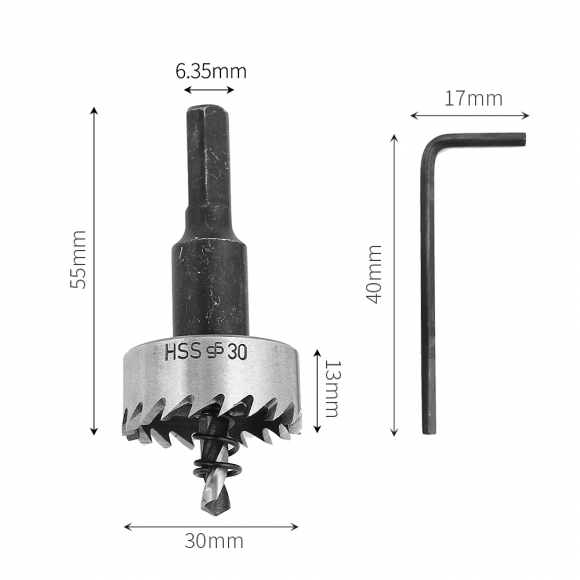 HSS 철공용 홀커터 홀쏘(30mm)