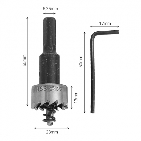 HSS 철공용 홀커터 홀쏘(23mm)