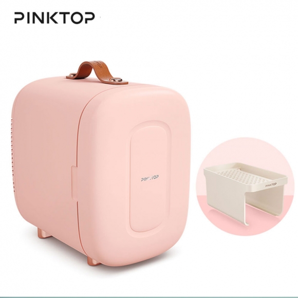 (해외직구)PINKTOP 미니 화장품 냉장고 D-4L(핑크)