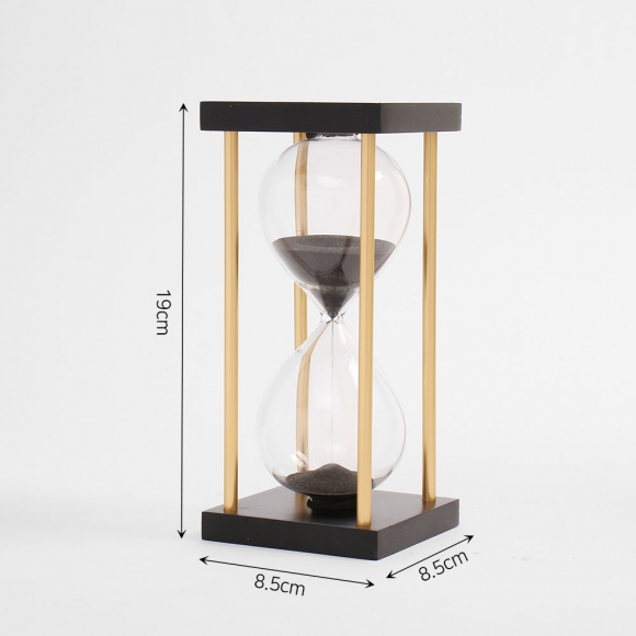 골드라인 우드 모래시계(15분) (블랙)