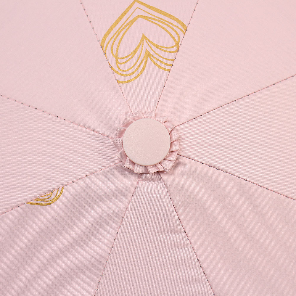 Oce 하트 3단 수동우산 겸 양산 핑크 UV 자외선 차단 양산 비비드 칼라 우산 컬러풀 소형 양우산