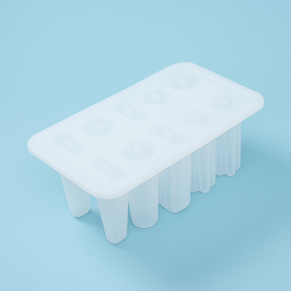 Oce 실리콘 아이스크림 틀 4type 뚜껑 트레이 얼음모양틀 아이스바몰드 우유얼리기