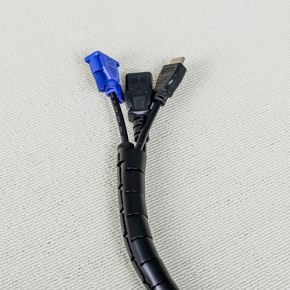 Oce 반영구 구부러지는 전선 쫄대 2p 3M 22mm 블랙 케이블 삭스 전선 가리개 케이블 커버 폴대