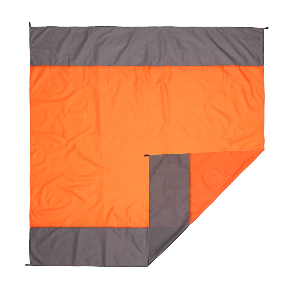 Oce 캠핑 텐트 방수포 고정팩 파우치 세트 210x200 오렌지 돗자리대용 텐트바닥습기차단 야외매트