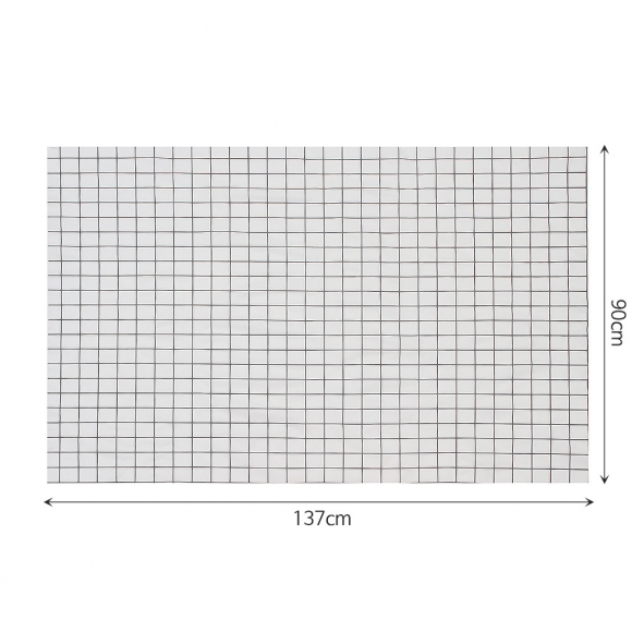 러빙유 격자무늬 식탁보 5p세트(137x90cm) (화이트)