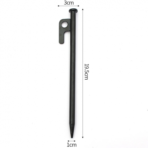 캠핑러브 고강도 단조팩4p세트(19.5cm) (블랙)