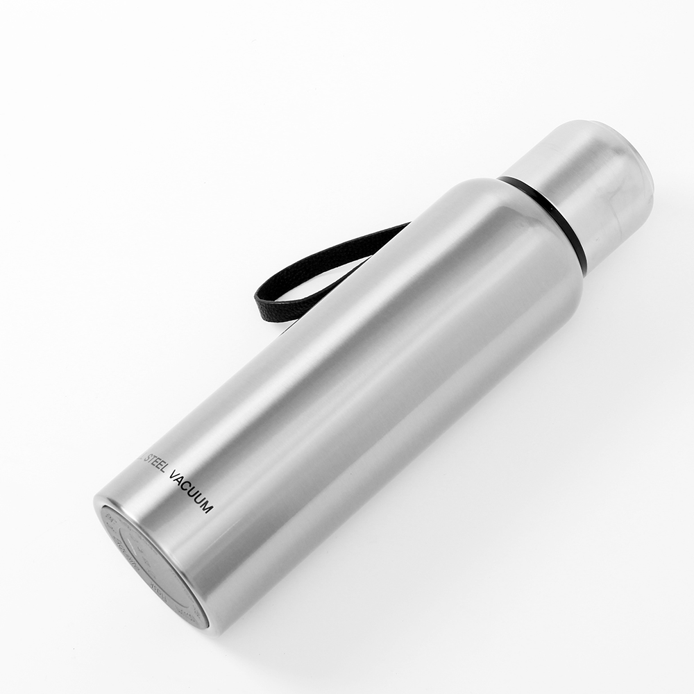 Oce FDA 뚜껑 텀블러 티 물병 1.5L 실버 휴대용 텀블러 밀폐 물병 오래가는 보온병