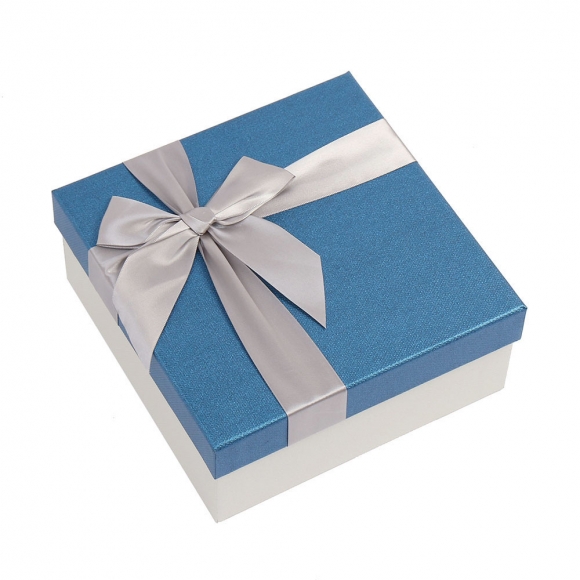 스페셜 리본 선물상자(21x21cm) (블루)