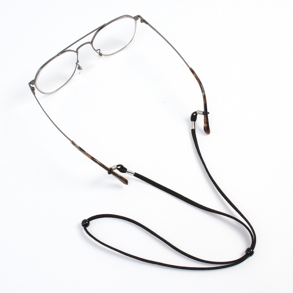 스웨이드 길이조절 안경줄 5p세트(블랙)