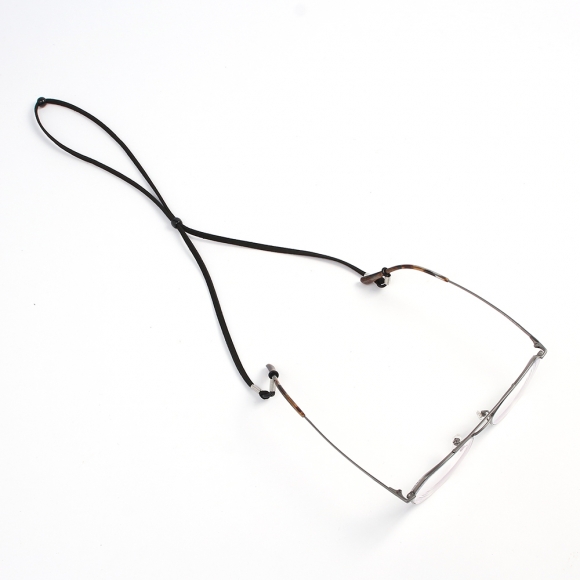 스웨이드 길이조절 안경줄 5p세트(블랙)
