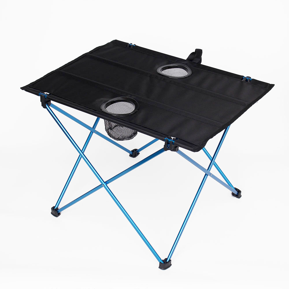 Oce 캠핑 접이식 야외 컵 테이블 (블루) 캠프 커피 감성 가벼운  방수 정원 식탁