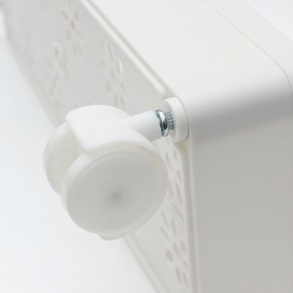 슬림 4단 이동식 틈새선반(폭14cm) (스틸봉)