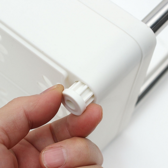 슬림 4단 이동식 틈새선반(폭14cm) (스틸봉)