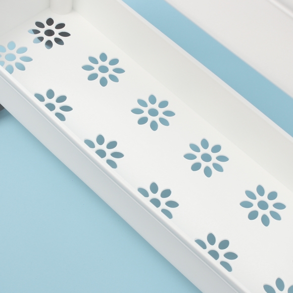 슬림 4단 이동식 틈새선반(폭14cm) (스틸봉)