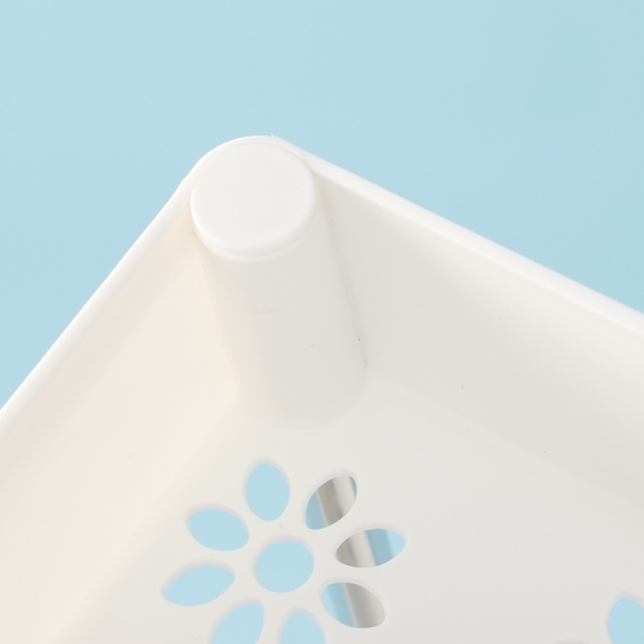 슬림 4단 이동식 틈새선반(폭14cm) (스틸봉)