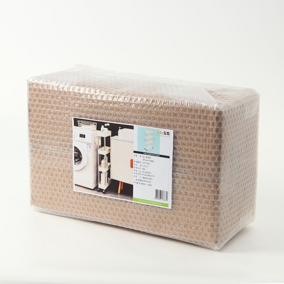 슬림 4단 이동식 틈새선반(폭14cm) (스틸봉)