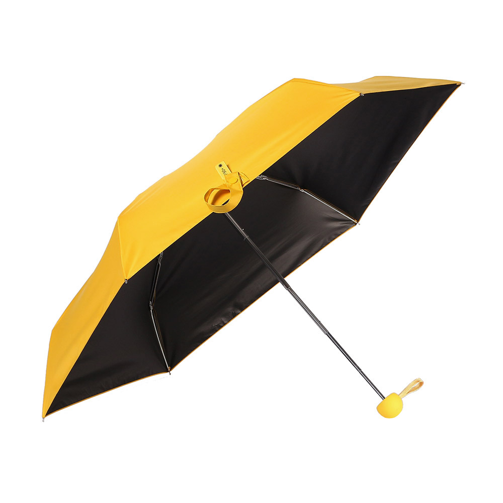 Oce 5단 캡 수동우산 겸 양산 옐로우 접이식  가벼운 단우산 접는 암막 우산 튼튼한 우양산