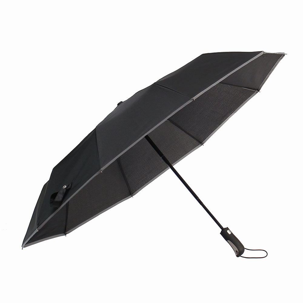 완전자동 방풍 3단 접이식 안전 우산 블랙 SUNSHADE 양산 대용 휴대용 봄철 가을빛 차단