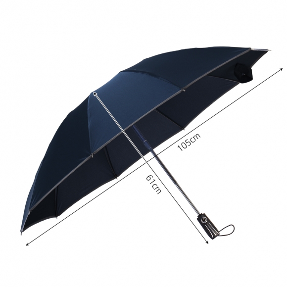 기프트 반사띠 완전자동 3단 우산(네이비)