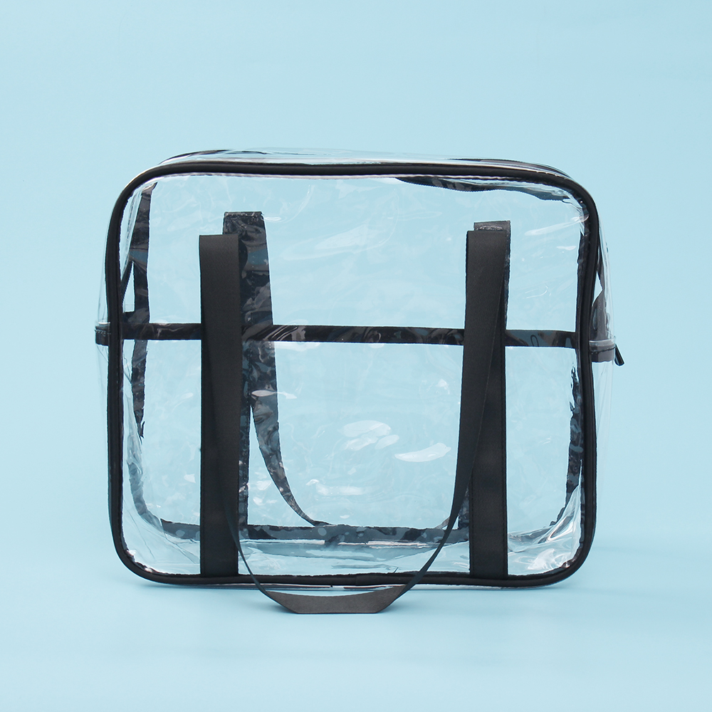 Oce 방수 바다 가방 투명 비치 토트백 블랙 수영복샌들보관 비취파우치 PVC가방