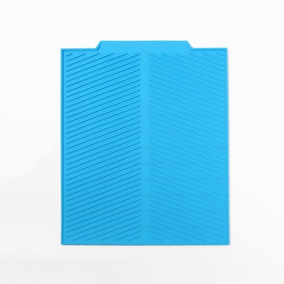 라인 실리콘 드라잉매트(43x33cm) (블루)