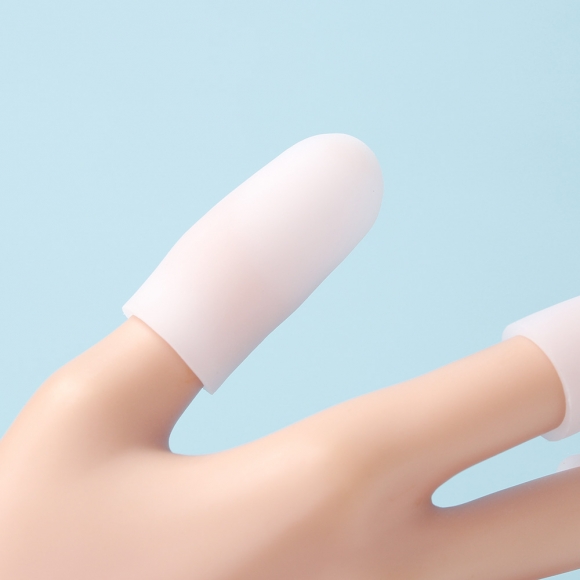손가락 보호 실리콘 커버 5p세트(골무형) (화이트)