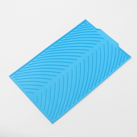 라인 실리콘 드라잉매트(38x24.5cm) (블루)