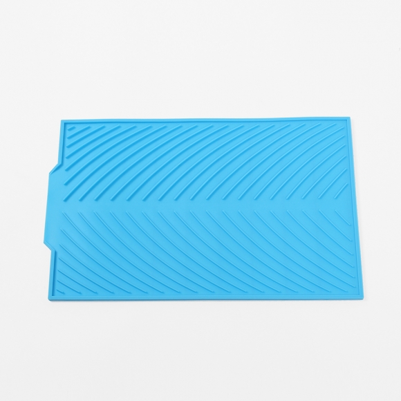 라인 실리콘 드라잉매트(38x24.5cm) (블루)