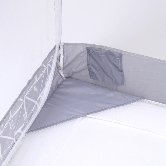 [리빙피스] 편안한잠 사각 침대 모기장(180x220cm) (그레이)