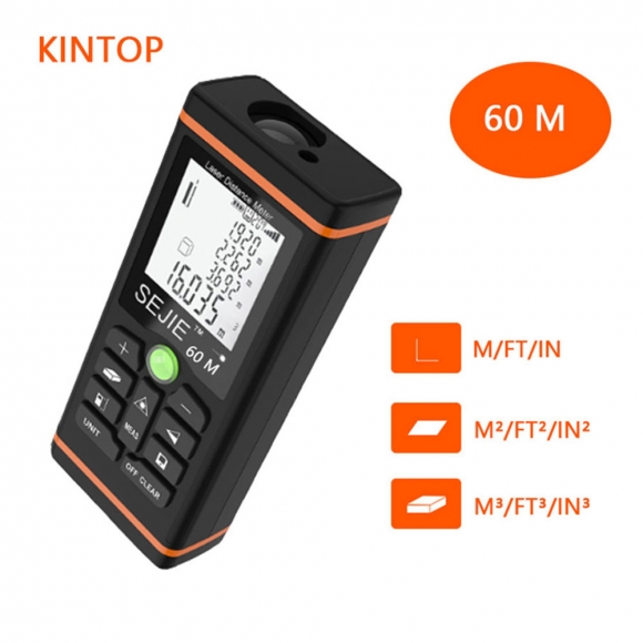 (해외직구)KINTOP 레이저 거리 측정기 LDM60(60M)
