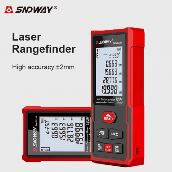 (해외직구)SNDWAY 레이저 거리측정기 SW-DS50 (50M)