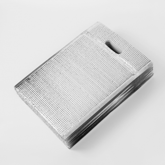 지퍼 손잡이 은박 보냉봉투 15p세트(25x35cm)