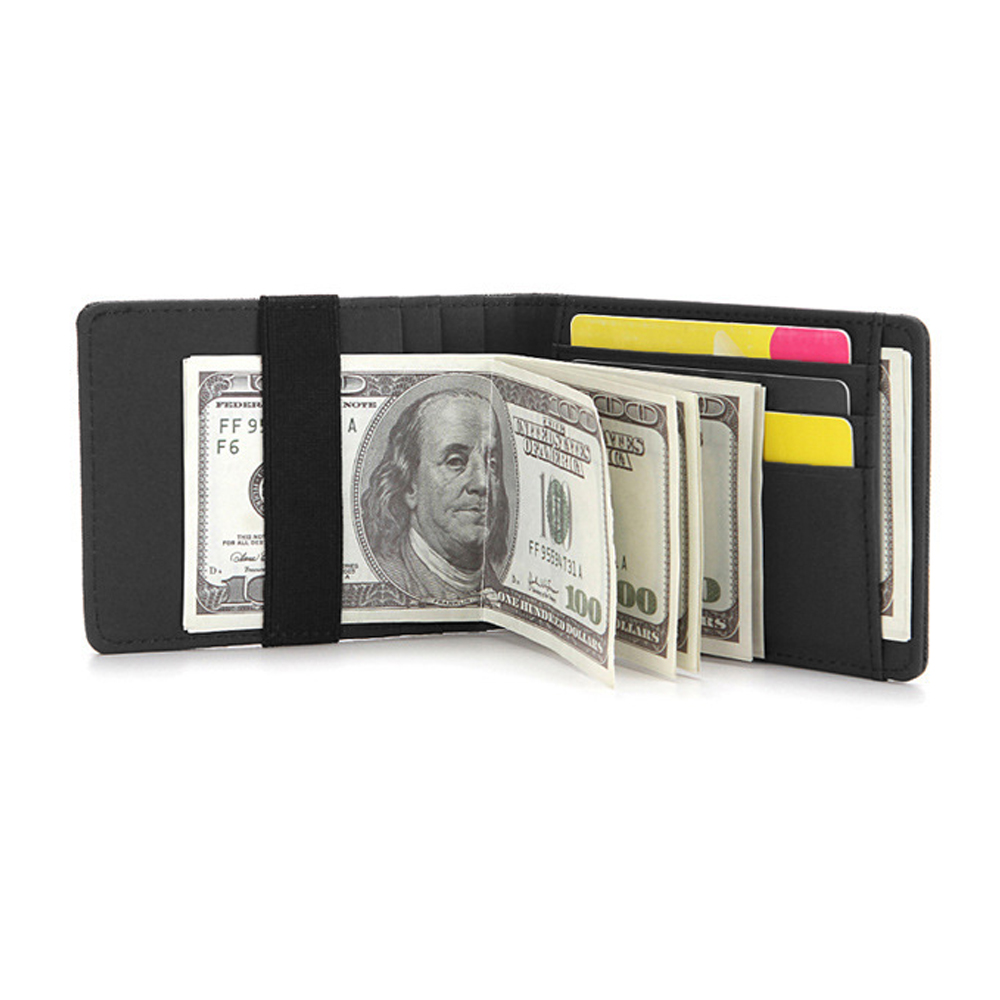 Oce 레더 얇은 카드 포켓 지폐 지갑 블랙 달러 wallet 레트로 머니클립 빈티지 지폐 클립