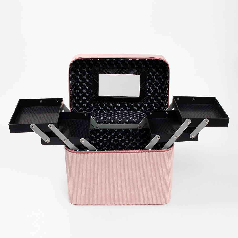 Oce 메이크업 상자 날개 가방 (핑크) 악세서리 정리대 화장대 구미기 메이크업 박스
