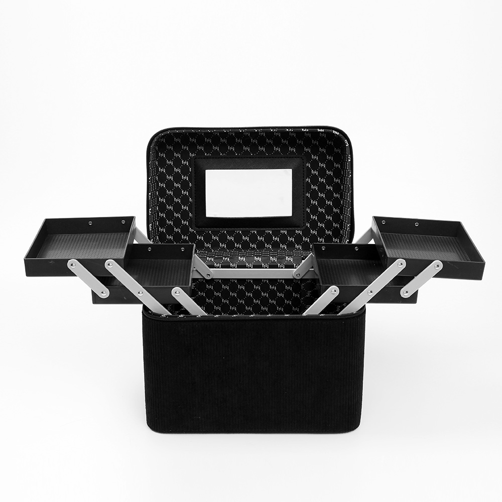 Oce 메이크업 상자 날개 가방 블랙 화장품트레이 분장도구함 화장도구상자
