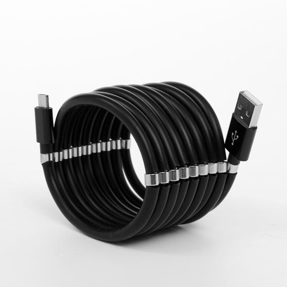 선정리 마그네틱 고속 충전케이블(5핀) (1.8M) (블랙)