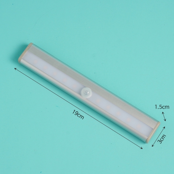 동작감지 슬림 LED 무선 센서등(백색) (10구)