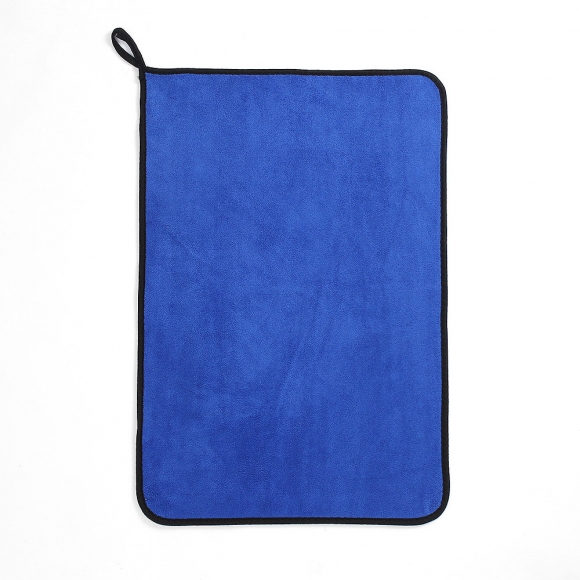 카워시 양면 극세사 세차타월 2p세트(40x60cm) (그레이+블루) (800GSM)