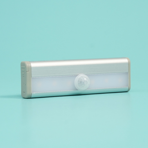 동작감지 슬림 LED 무선 센서등(웜색) (6구)