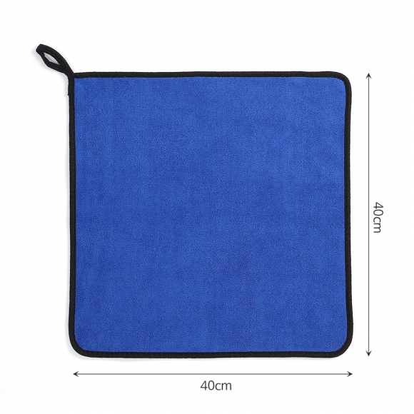 카워시 양면 극세사 세차타월 5p세트(40x40cm) (그레이+블루) (500GSM)