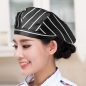 유니폼 베레모 주방모자(블랙+화이트)