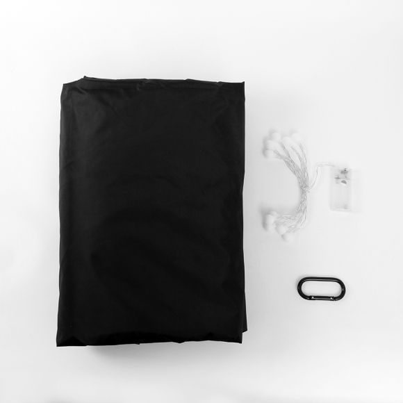 감성 카크닉 차박 트렁크텐트(130x100x160cm) (폴대형) (블랙)