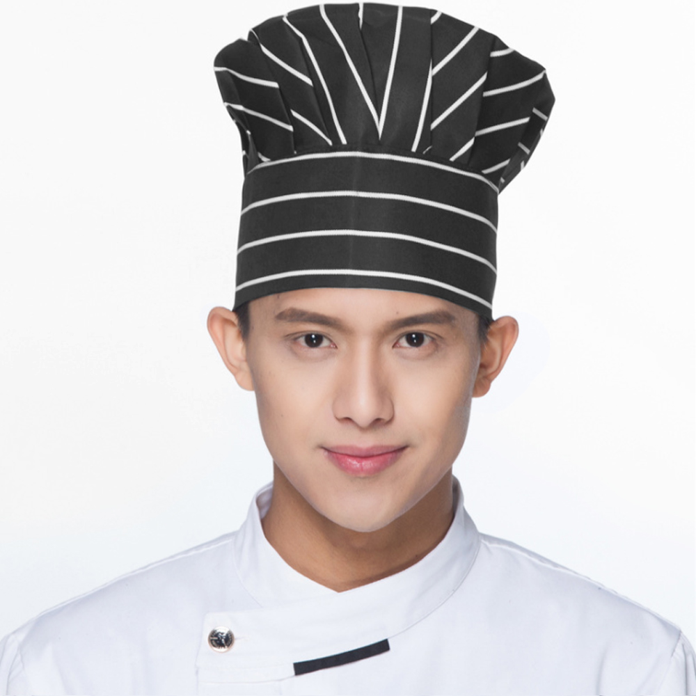 socean 일식 모자 주방 비니 위생 유니폼 2p 줄무늬 카페 베레모 요리사 위생모 세프 쉐프 베래모
