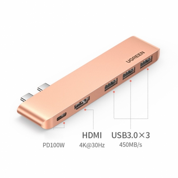 (해외직구)UGreen C타입 멀티포트 USB허브(HDMI)