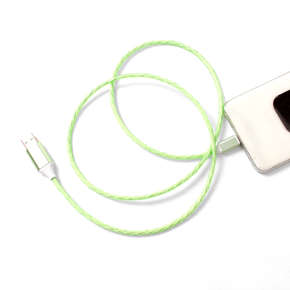 Oce led 고속 휴대폰충전기 선 C 핀 1M 그린 휴대폰케이블 전선 급속 충전기 케이블 데이터 USB케이블