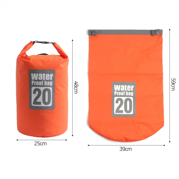물놀이 세이프 워터 방수백(20L) (오렌지)