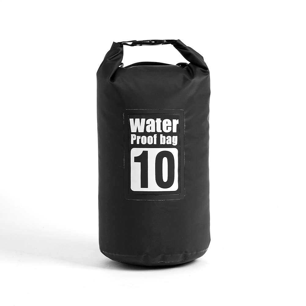 Oce PVC 방수 비치백 비치 백팩 10L 블랙 여름 물놀이 숄더백 수영 수영복 가방 아쿠아 드라이 백
