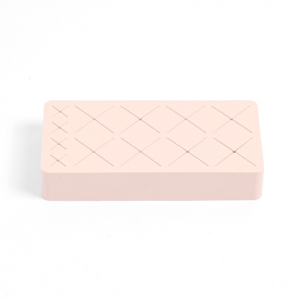 뷰티콕 실리콘 화장품 정리함(13.5x6.5cm) (핑크)